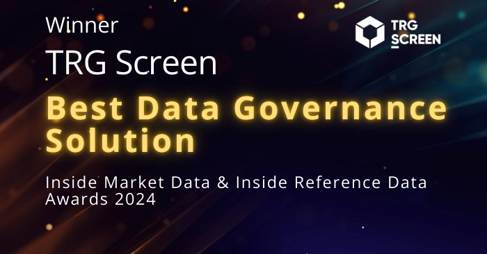 TRG Screen wins 'Best Data Governance Solution' at IMD & IRD Awards'24